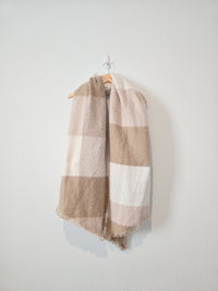 NEW Oversized Plaid Blanket Scarf