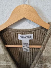 Vintage Plaid Sweater Vest (XL)