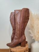 Brown Knee High Boots (11W)