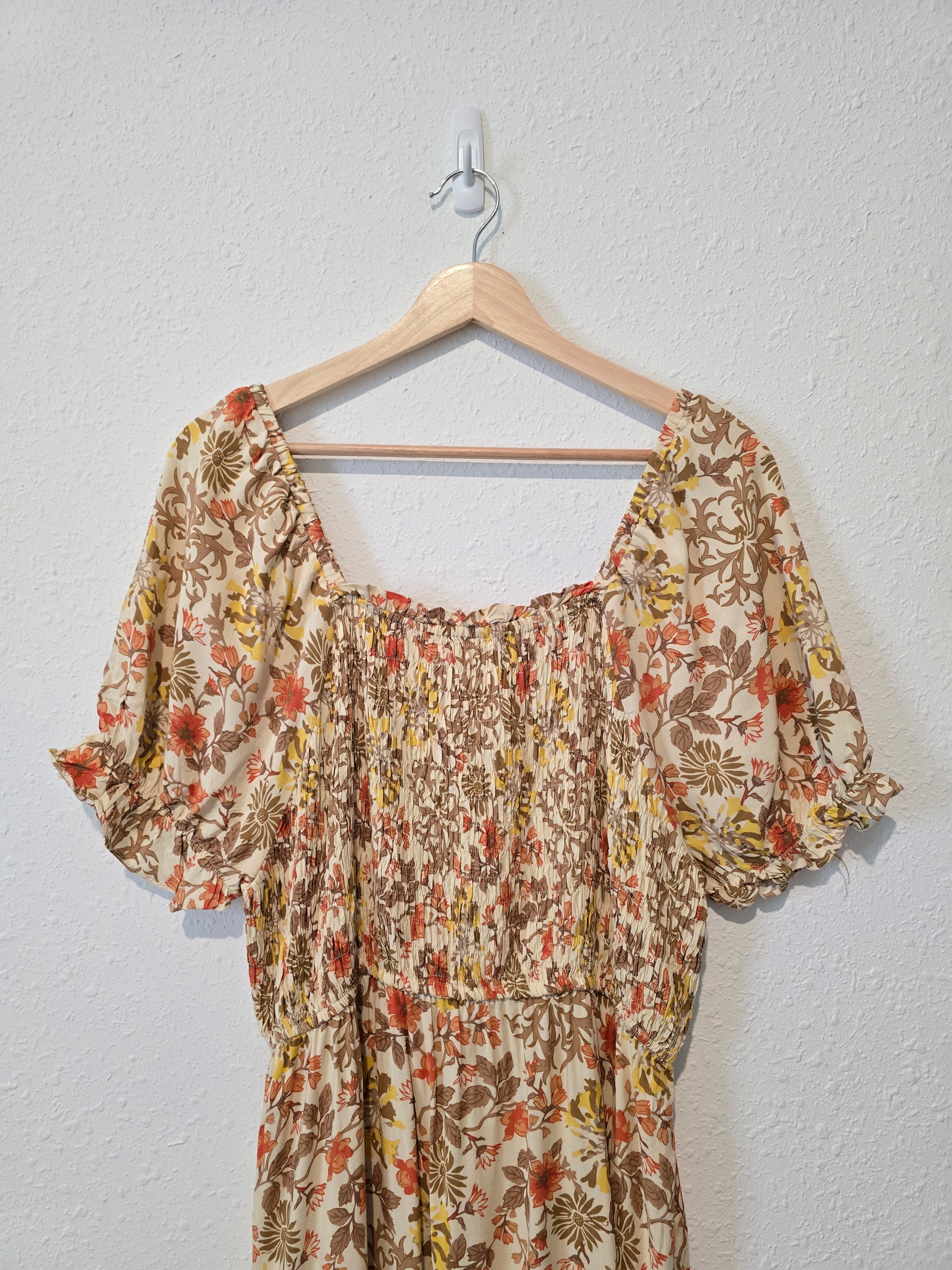 Hayden Floral Midi Dress (L)