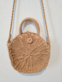 Small Woven Crossbody Purse