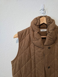 Brown Quilted Vest (S)