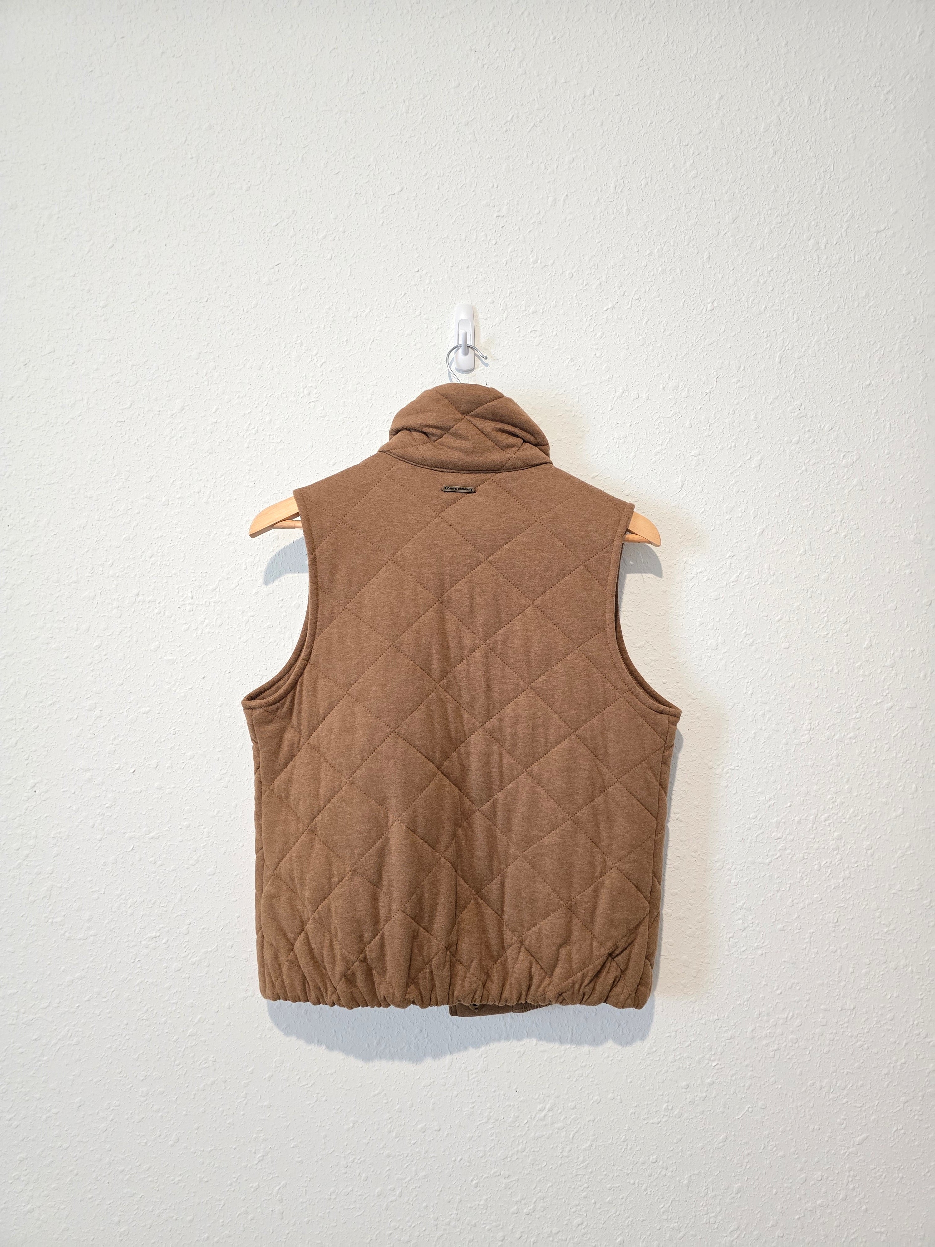 Brown Quilted Vest (S)