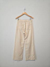 Cream Wide Leg Cord Jeans (4)