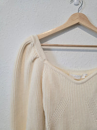 Astr Puff Sleeve Sweater (XS)