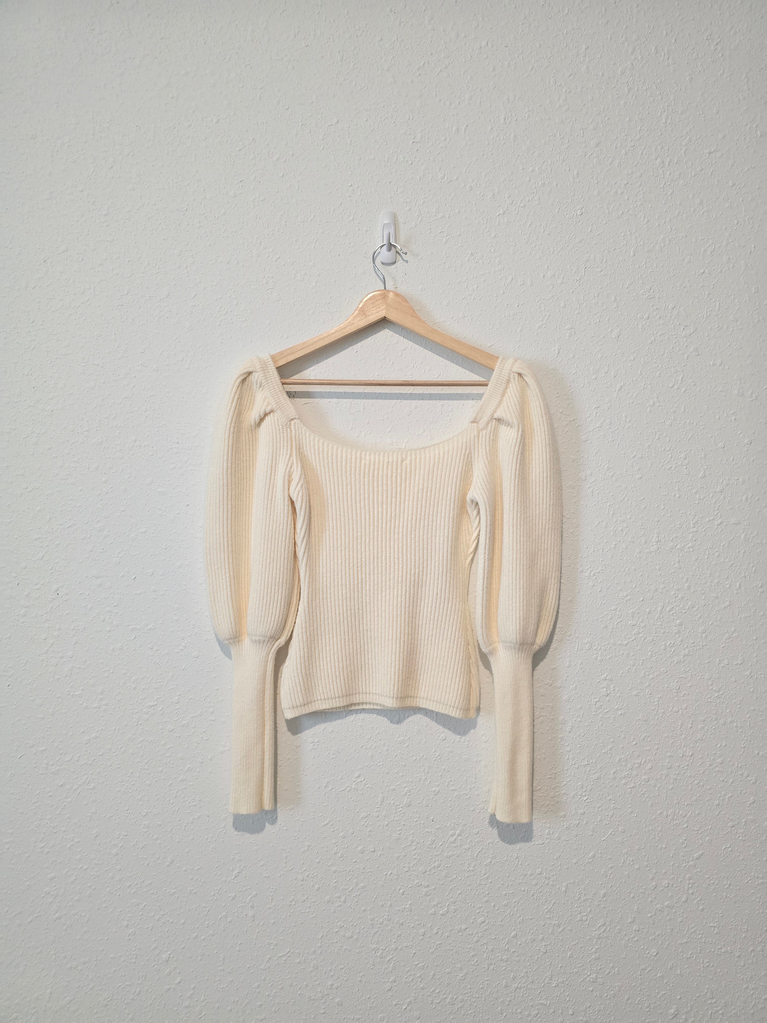 Astr Puff Sleeve Sweater (XS)