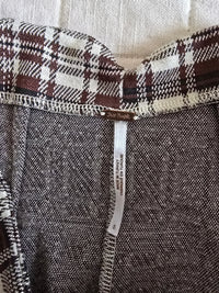 Free People Plaid Straight Pants (S)