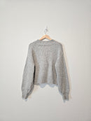 Zenana Gray Cardigan Sweater (L)