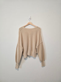 Aerie Oat Cropped Sweater (XS)