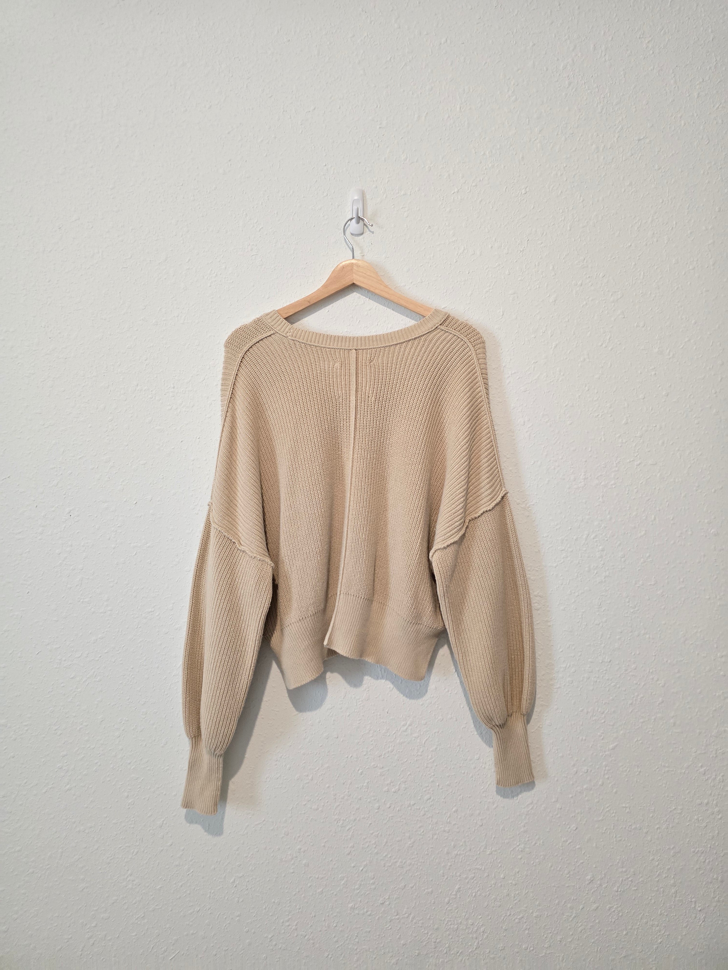 Aerie Oat Cropped Sweater (XS)