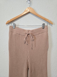 Lulus Neutral Ribbed Pants (M)