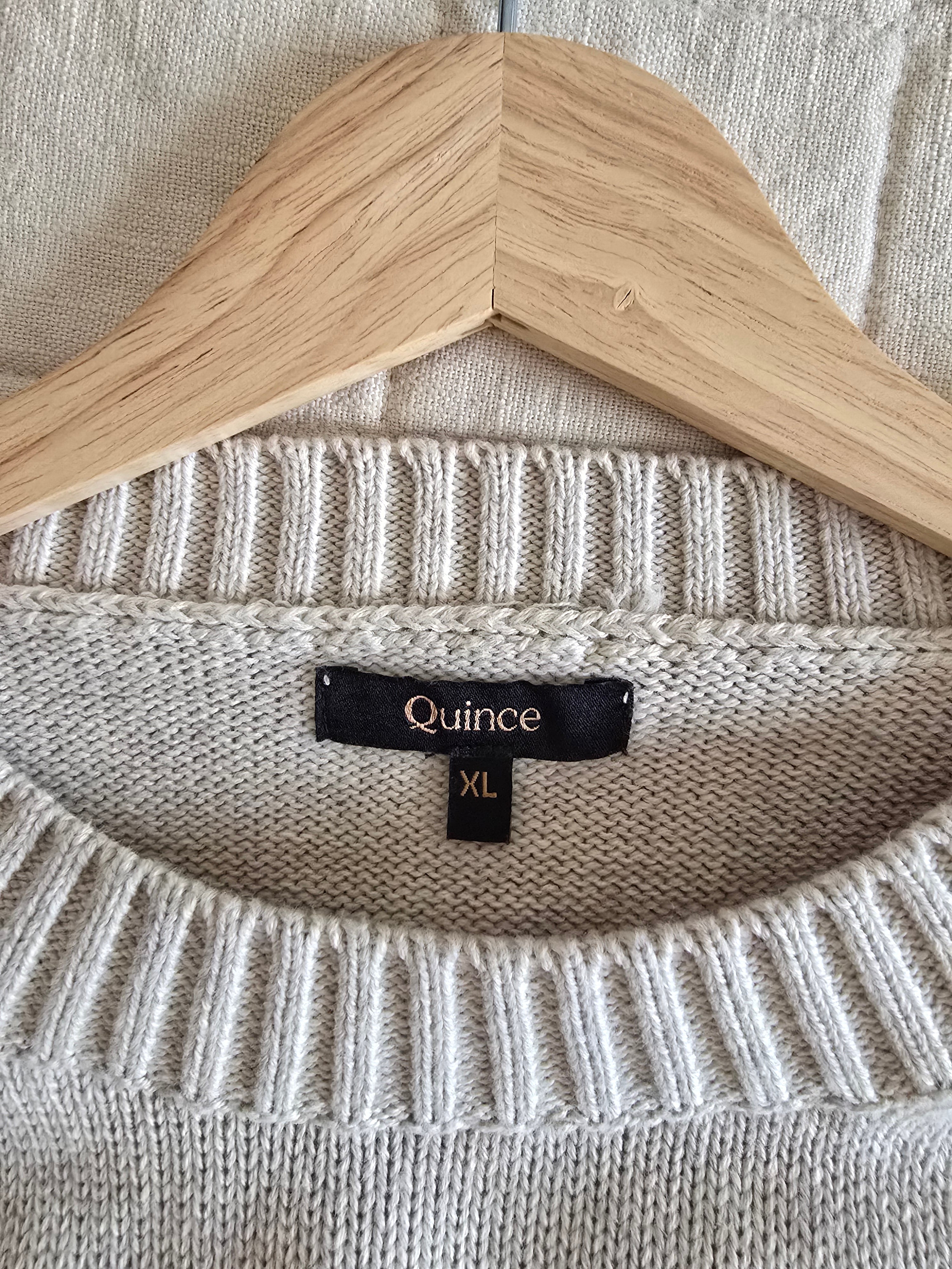 Quince Oat Cotton Sweater (XL)