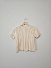 Vintage Cable Knit Tee (SP)