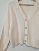 Button Up Cotton Sweater (M)