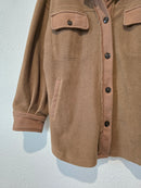 In Loom Brown Fleece Shacket (L)