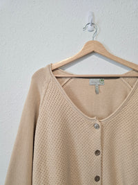 Textured Button Up Sweater (3X)