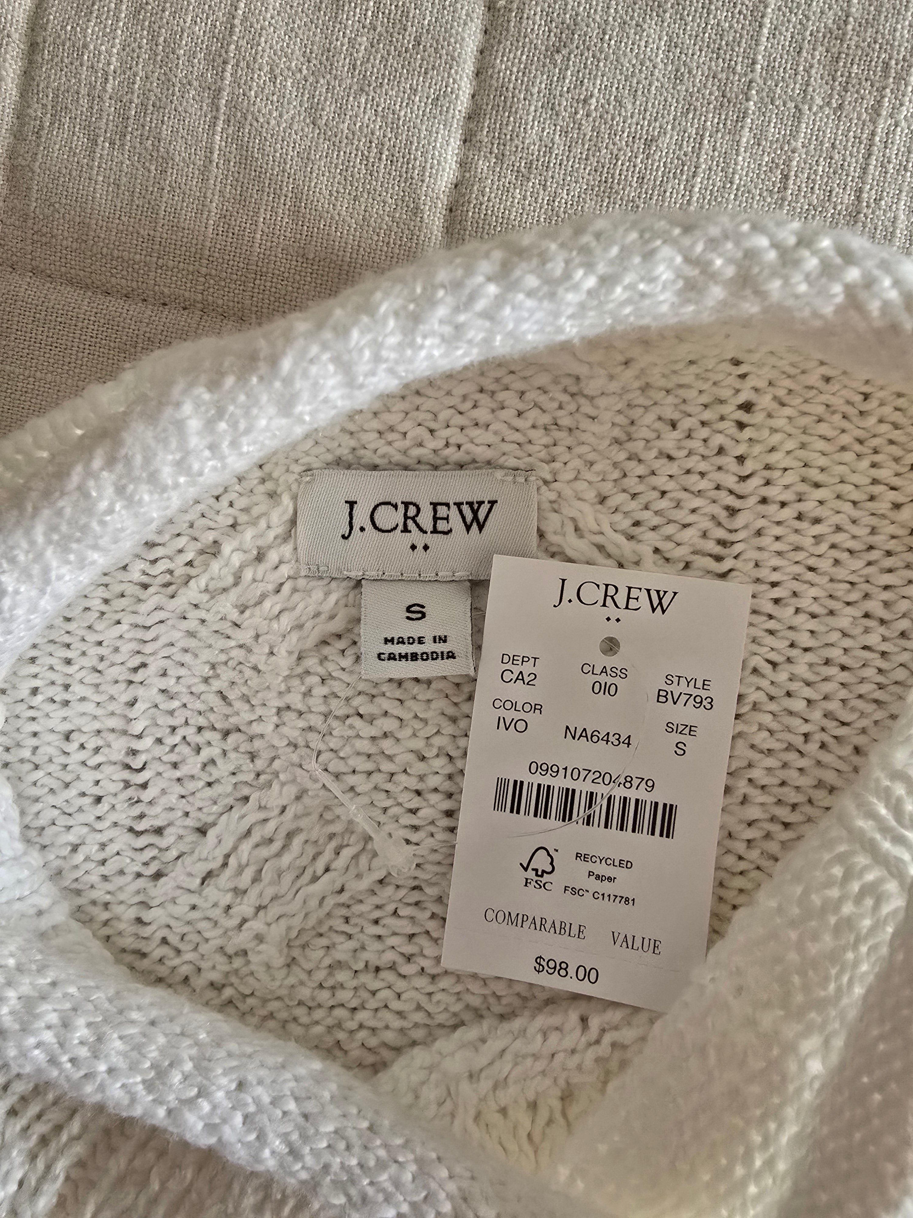 NEW J.Crew Mockneck Sweater (S)