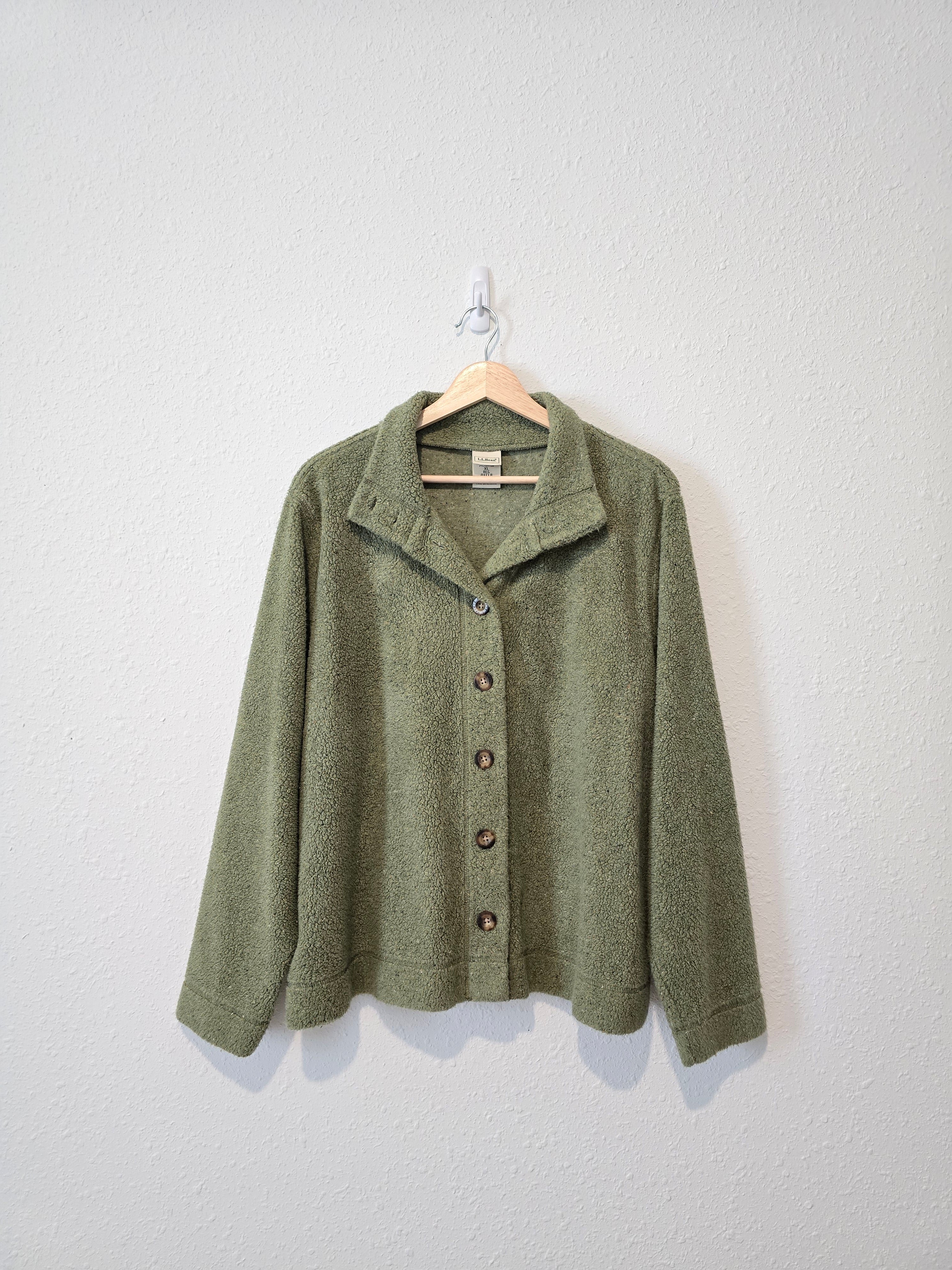 Vintage LL Bean Fleece Button Up (XL)