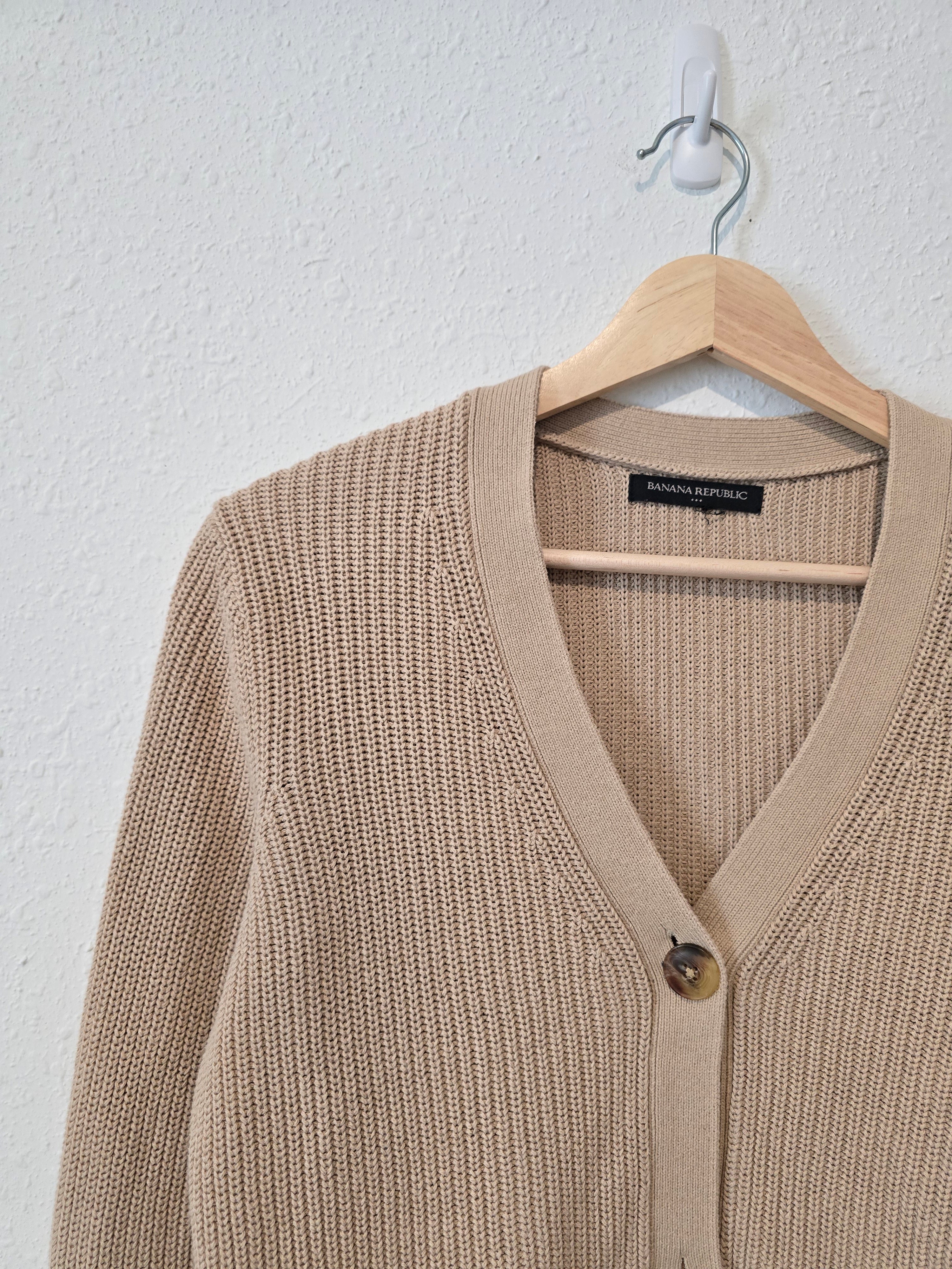 Neutral Cotton Sweater (M)