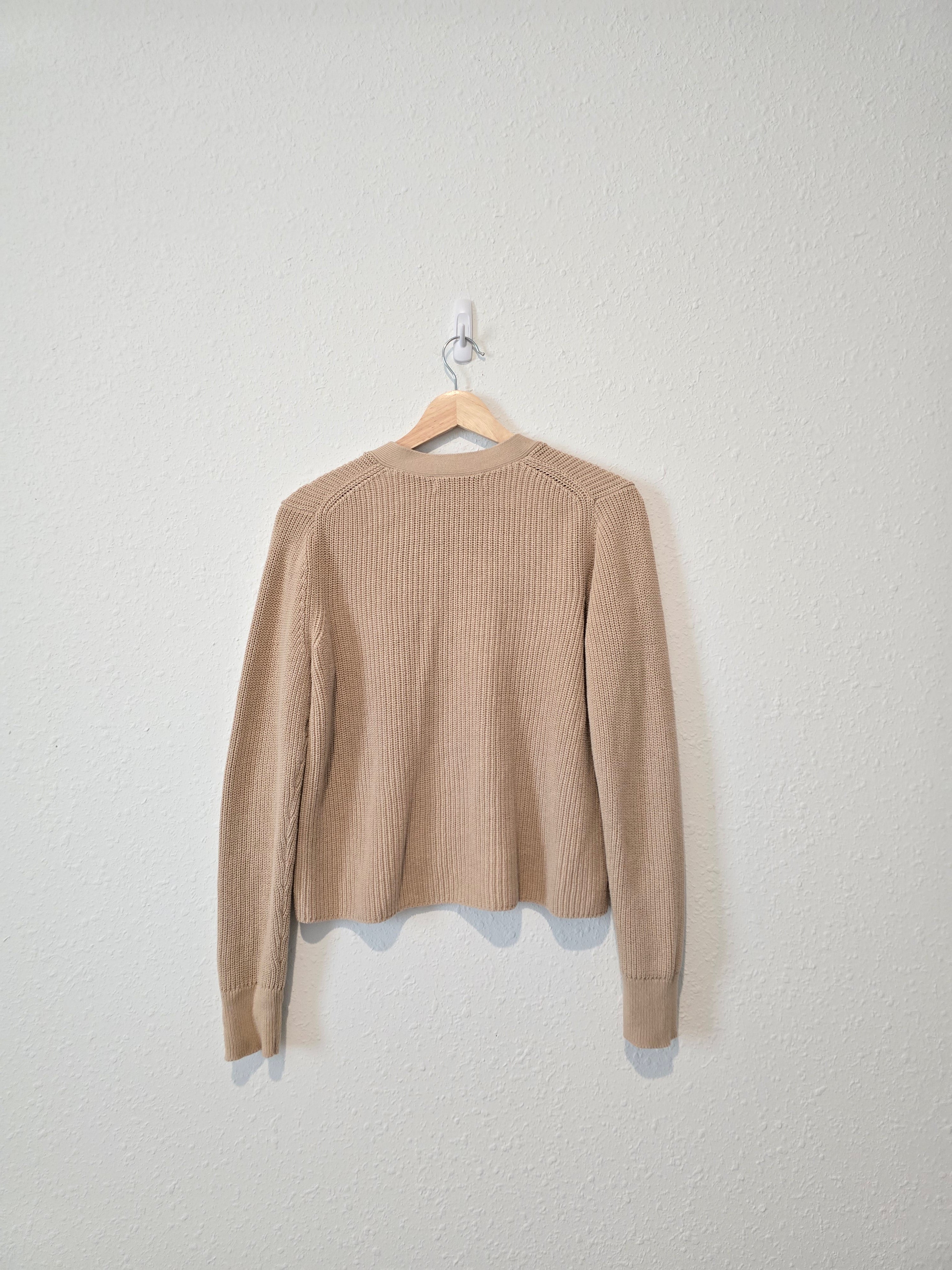 Neutral Cotton Sweater (M)