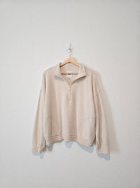 Aerie Oat Waffle Pullover (L)