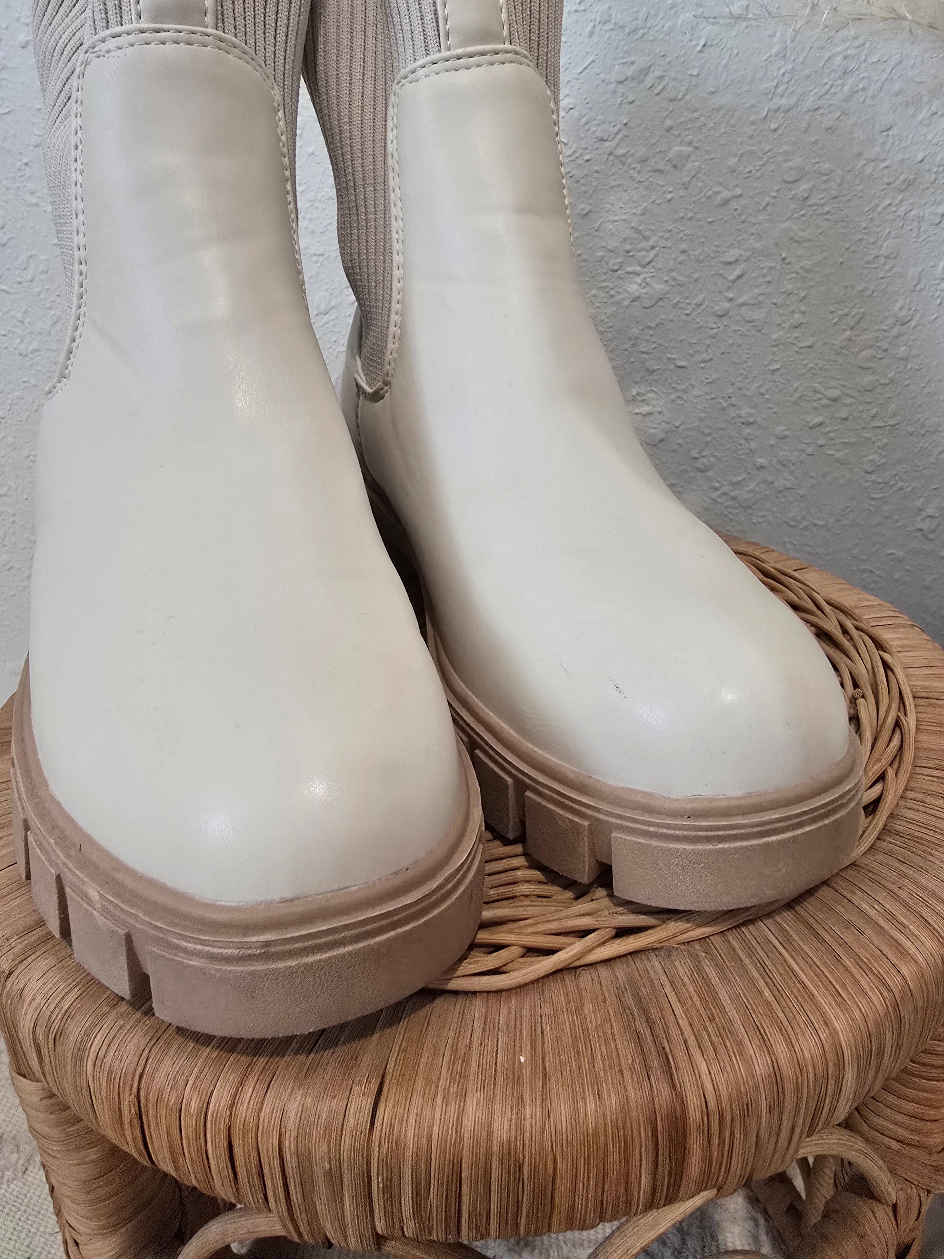 Lulus Cream Chelsea Boots (8)