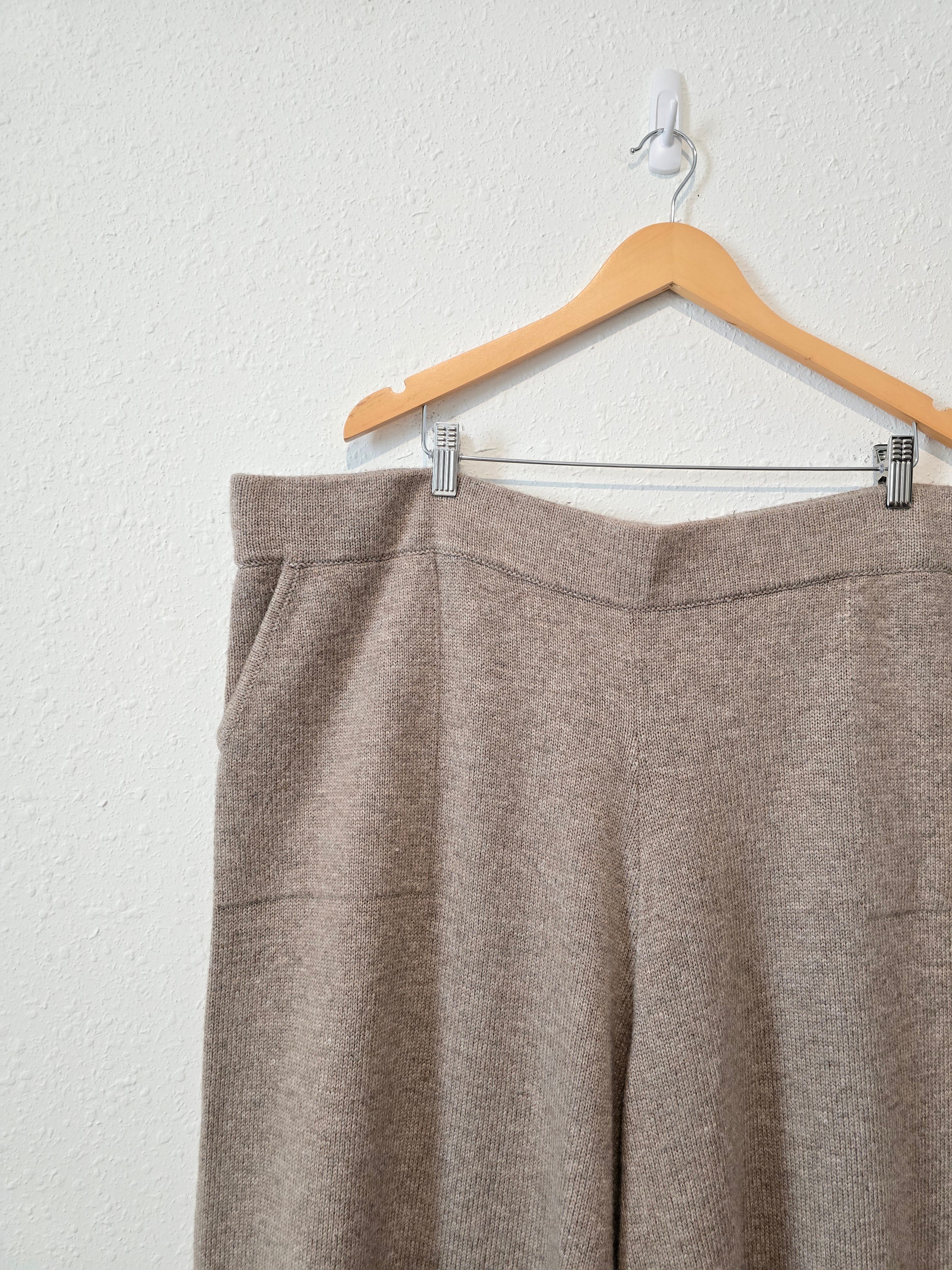 Wide Leg Knit Pants (3X)