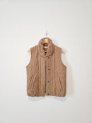 Brown Quilted Vest (S)