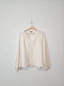 Cotton Gauze Puff Sleeve Top (M)