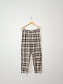 Free People Plaid Straight Pants (S)