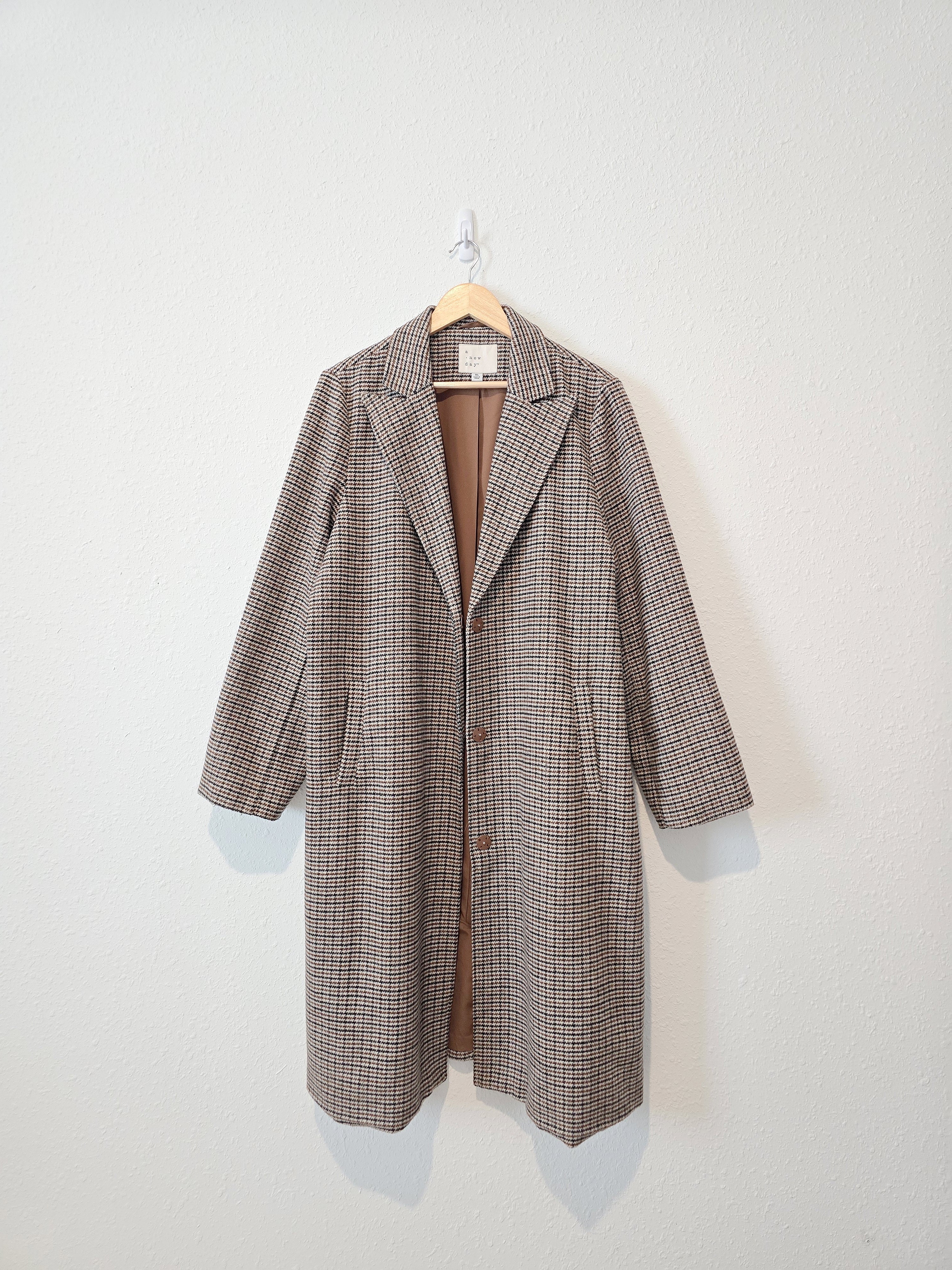 Long Houndstooth Coat (XL)