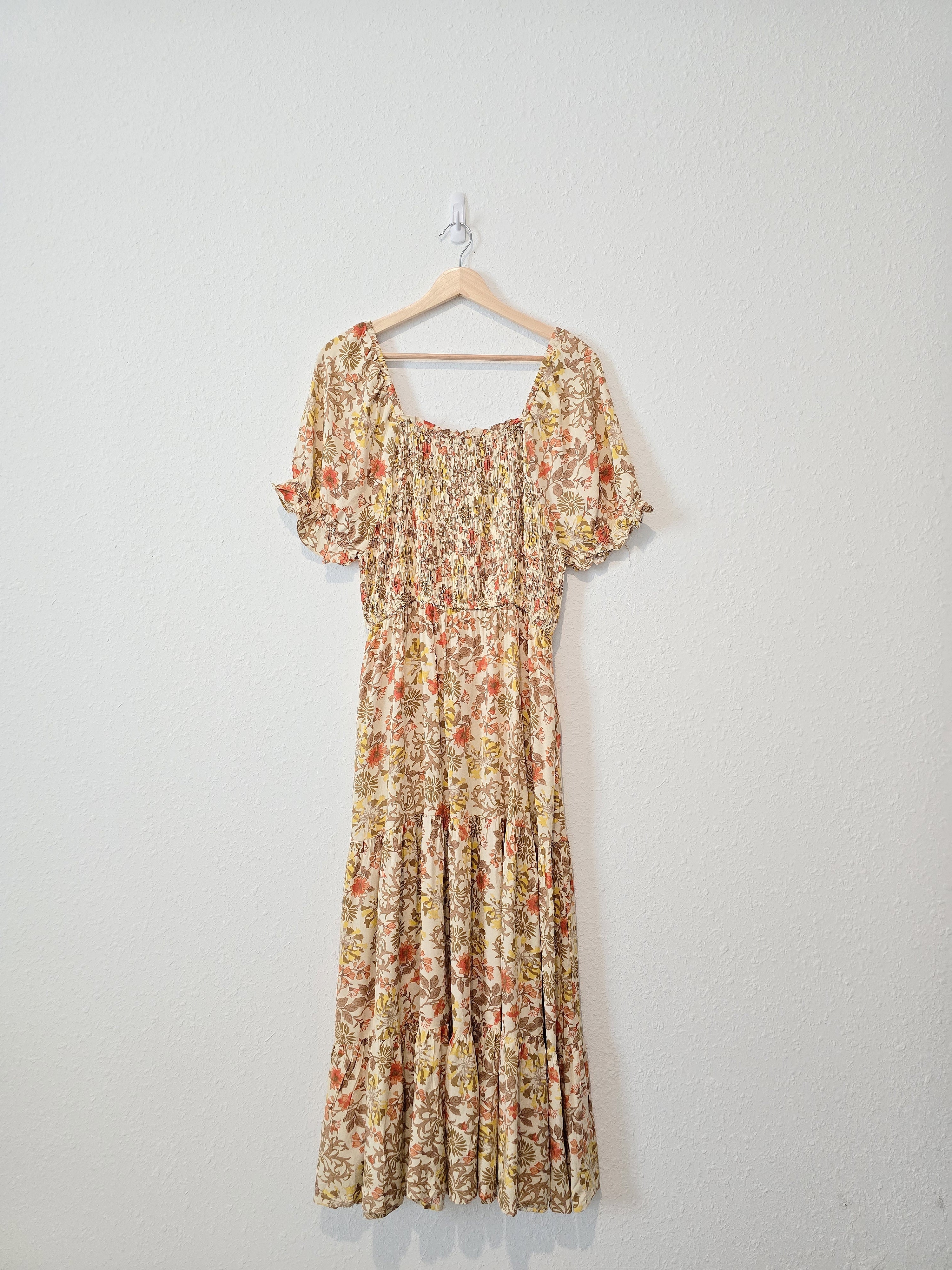 Hayden Floral Midi Dress (L)