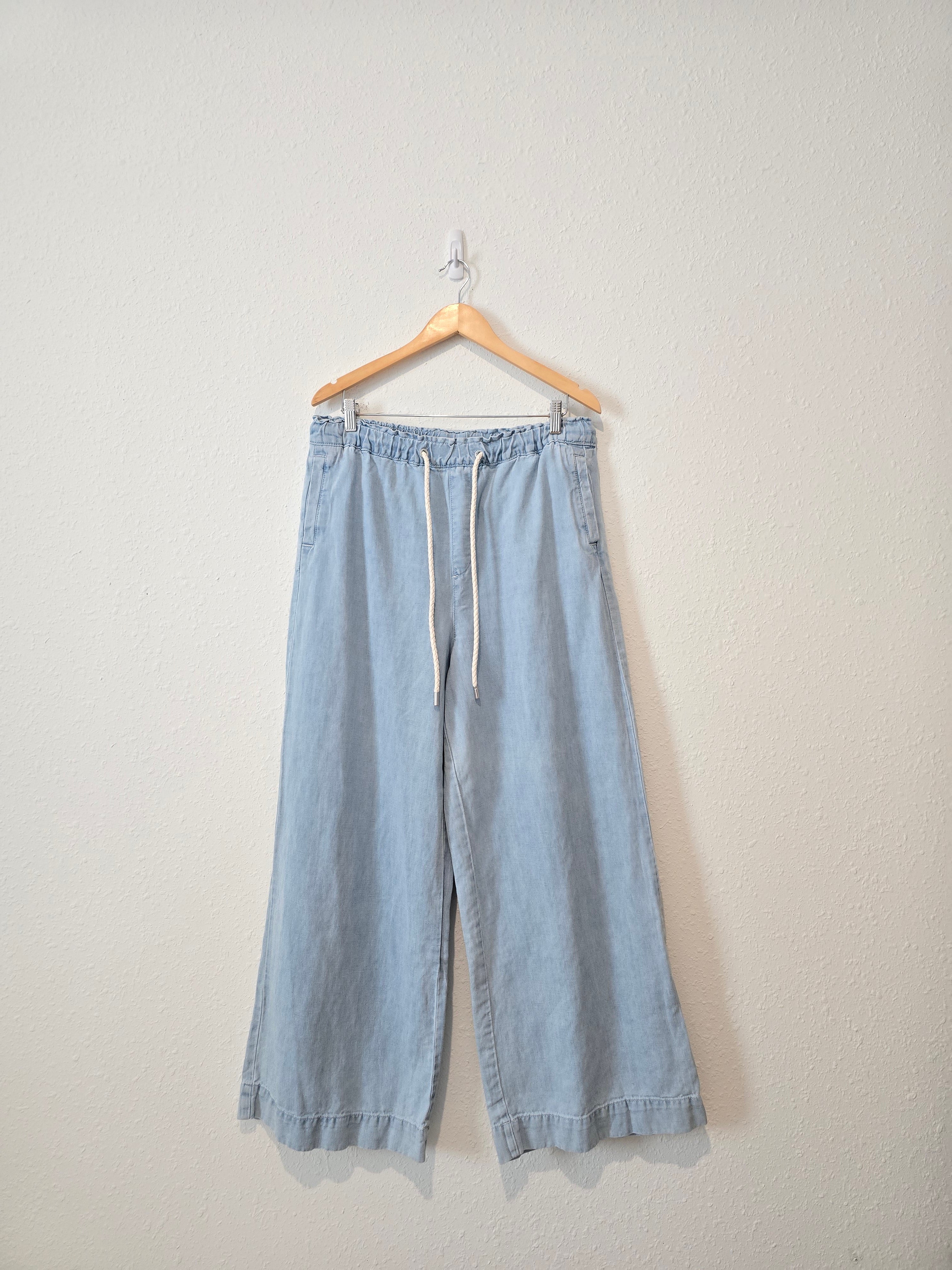 Loft Wide Leg Easy Pants (L)