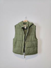 NEW Green Oversized Puffer Vest (L)