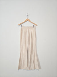 Aerie Cream Cord Flare Pants (XS)