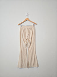 Aerie Cream Cord Flare Pants (XS)