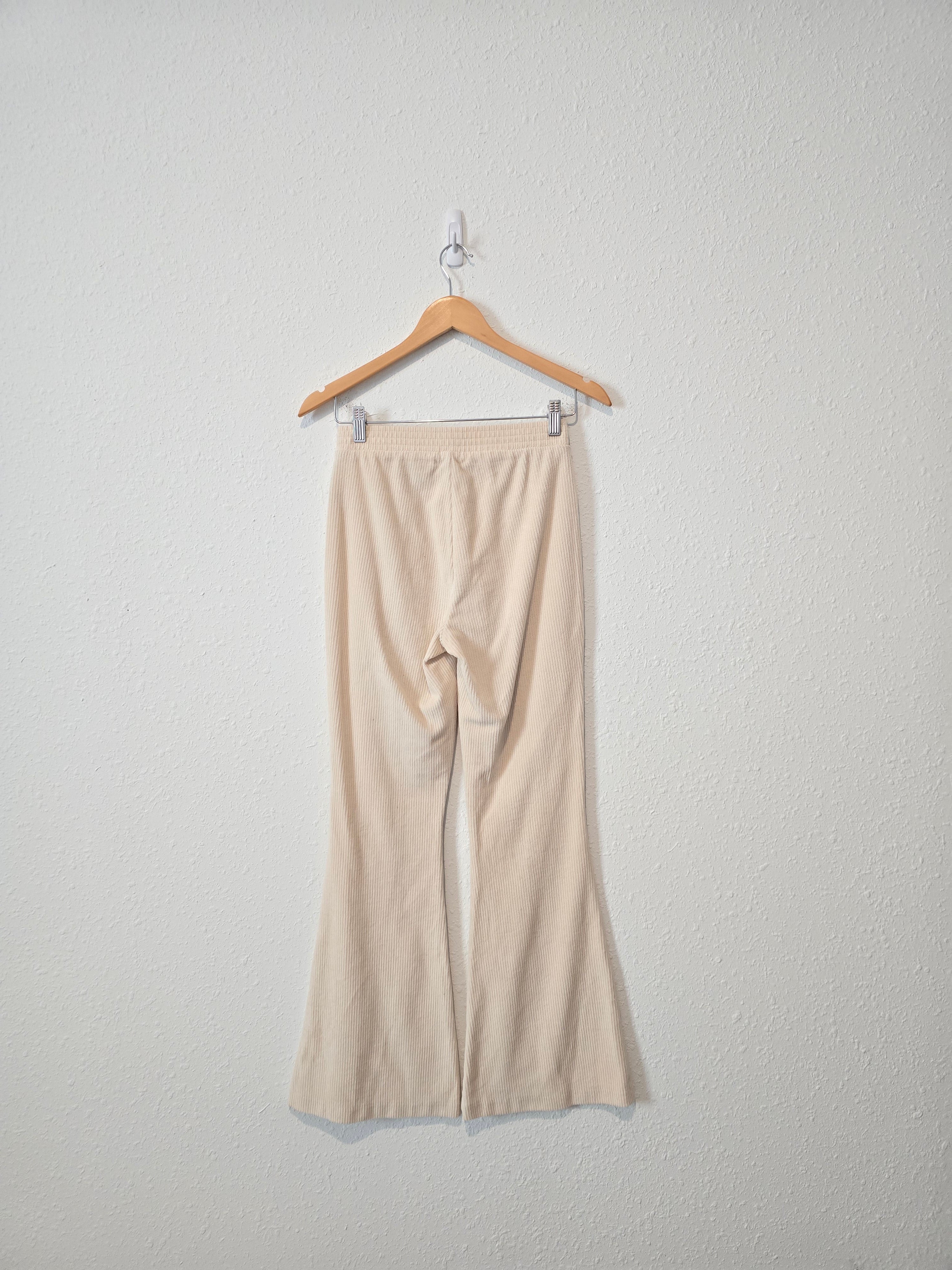 Aerie Cream Cord Flare Pants (XS)