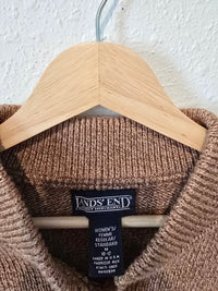 Vintage Brown Henley Sweater (M)