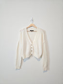 Cozy V Neck Cardigan Sweater (M)