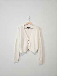 Cozy V Neck Cardigan Sweater (M)