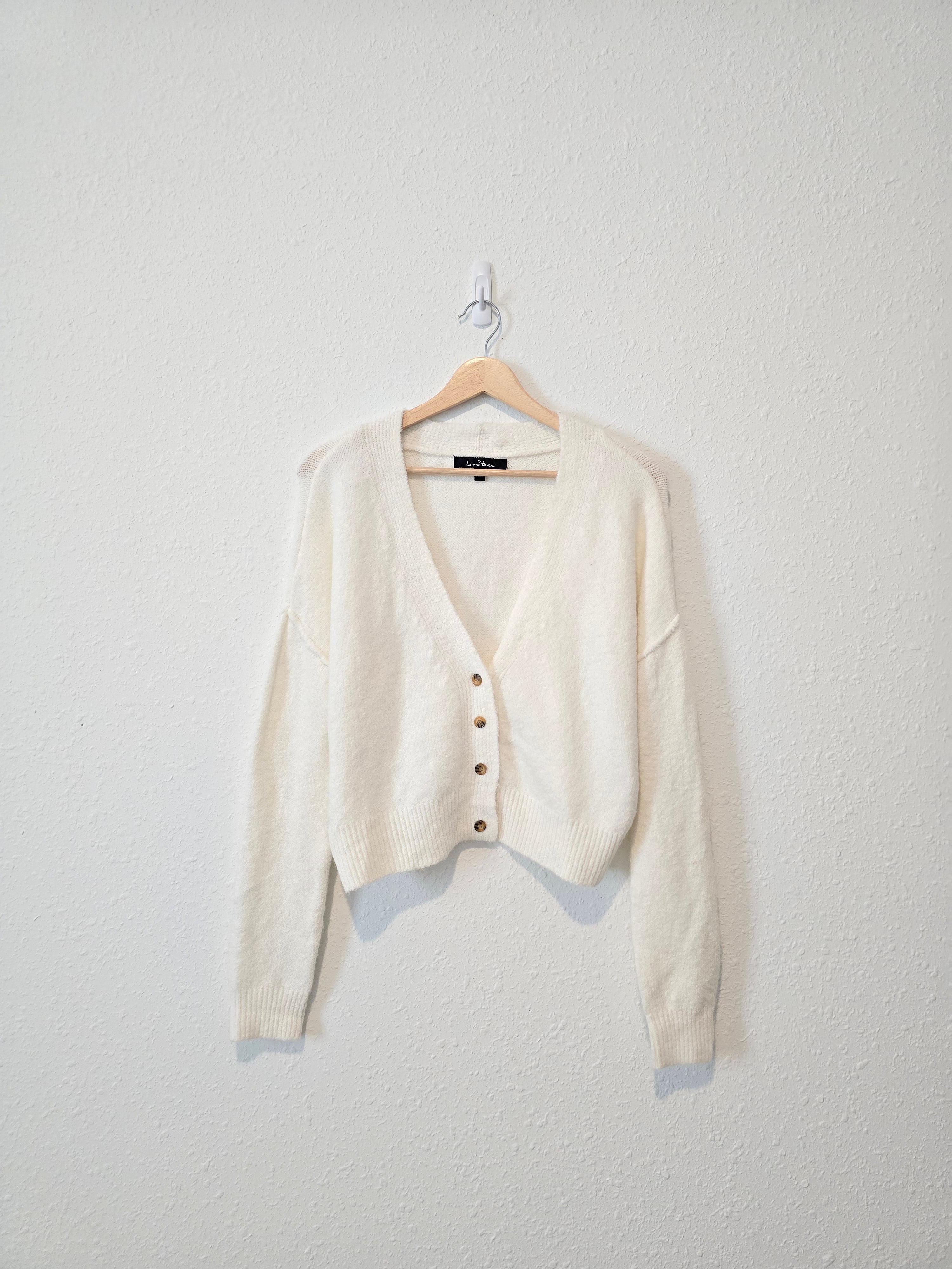 Cozy V Neck Cardigan Sweater (M)