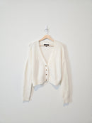 Cozy V Neck Cardigan Sweater (M)