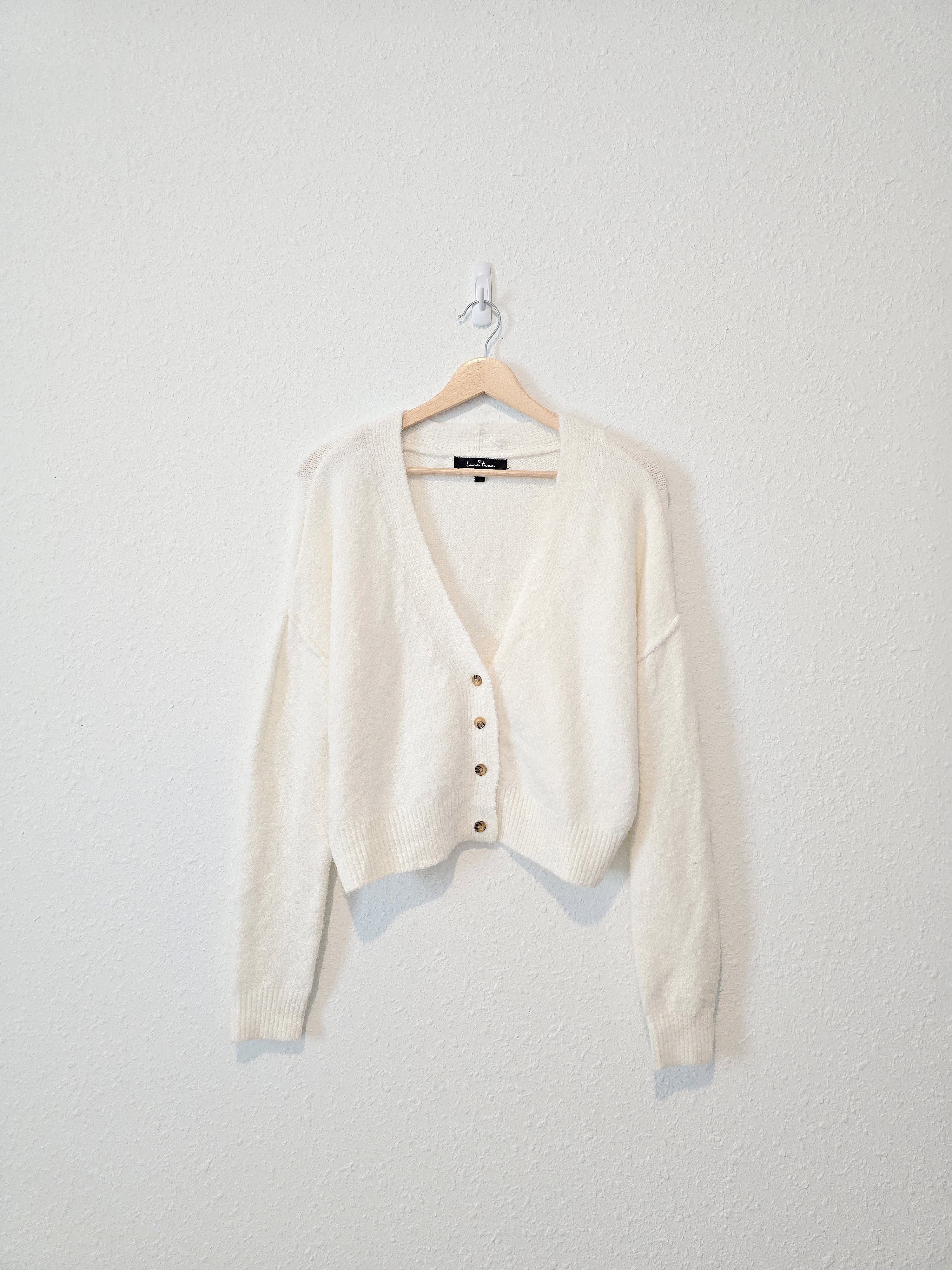 Cozy V Neck Cardigan Sweater (M)