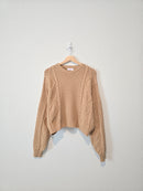 Chunky Cable Knit Sweater (L)