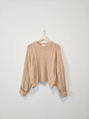 Chunky Cable Knit Sweater (L)