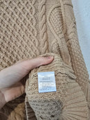 Chunky Cable Knit Sweater (L)