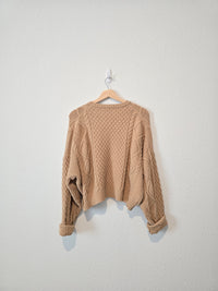 Chunky Cable Knit Sweater (L)