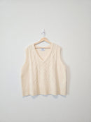 Cable Knit Sweater Vest (2X)