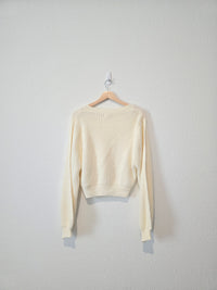 POL Puff Sleeve Knit Sweater (S)