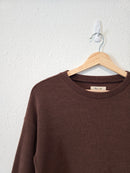 Madewell Brown Puff Sleeve Top (S)